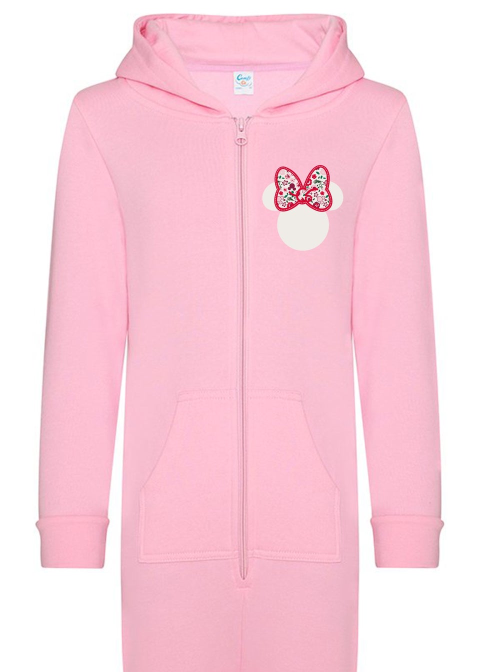 Disney Minnie Mouse Flowers Girls Pink Onesie (5-13 Years)