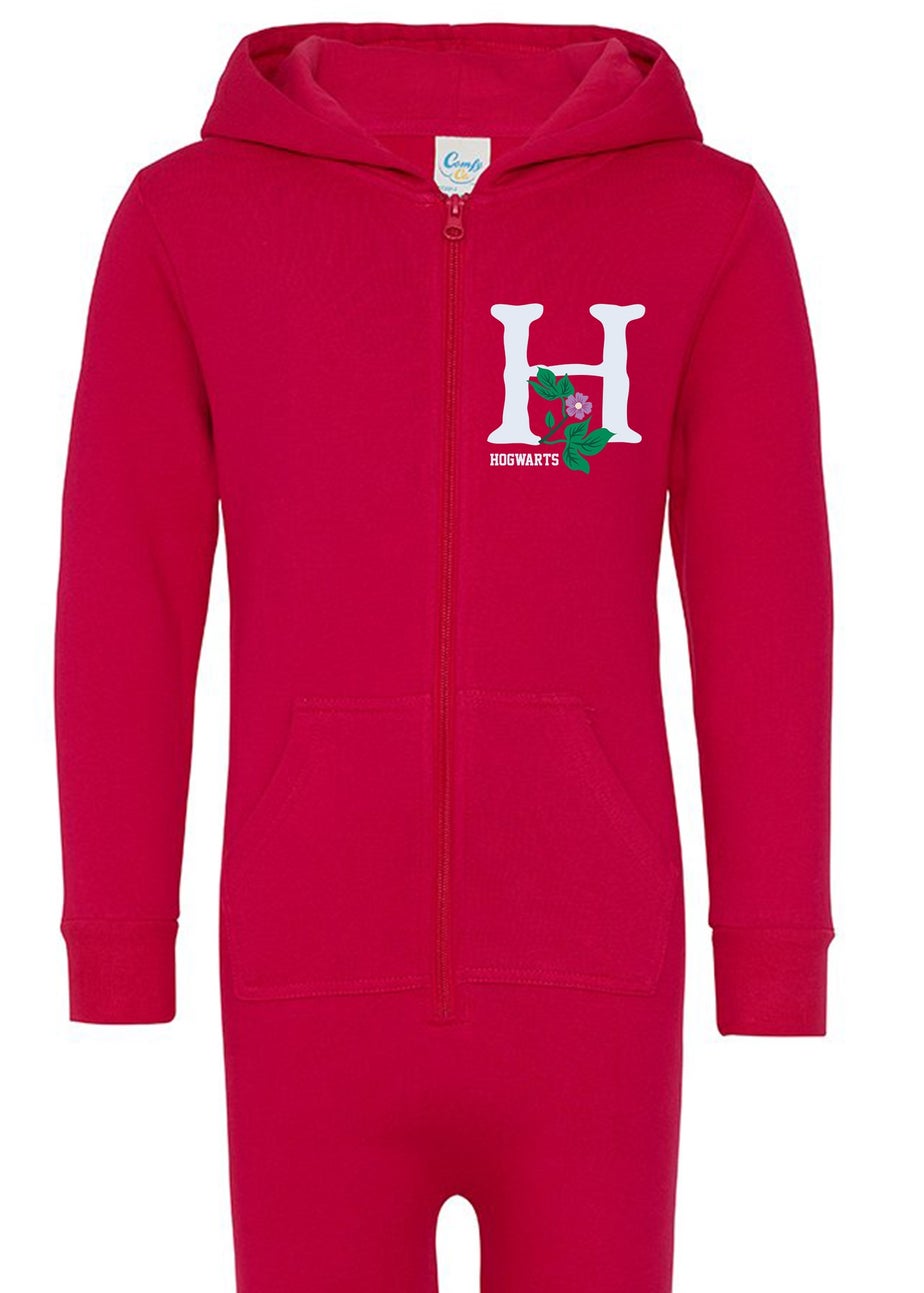 Harry Potter Flowers Girls Pink Onesie (3-13 Years)