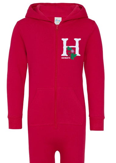 Harry Potter Flowers Girls Pink Onesie (3-13 Years)