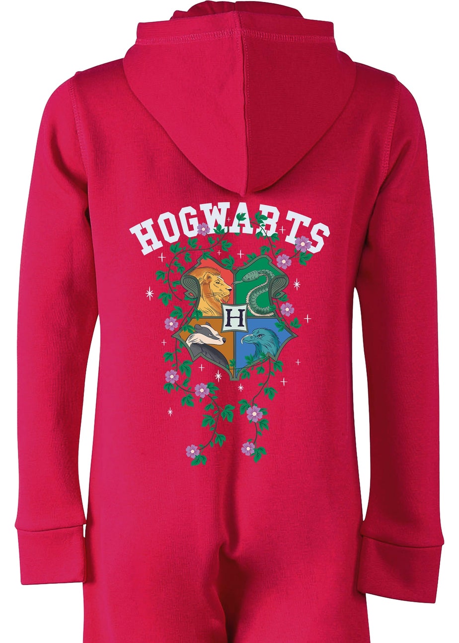 Harry Potter Flowers Girls Pink Onesie (3-13 Years)