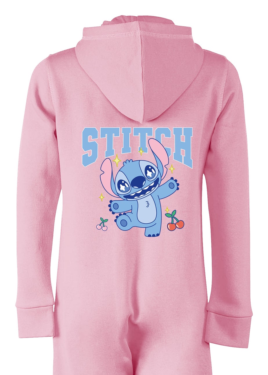 Disney Lilo & Stitch Cherry Girls Pink Onesie (5-13 Years)
