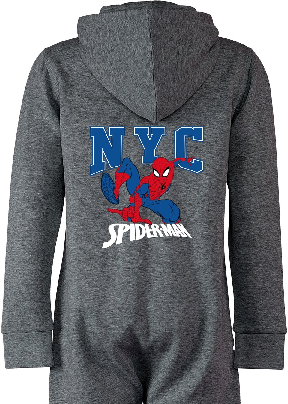 Marvel Spider-Man NYC Boys Grey Onesie (3-13 Years)