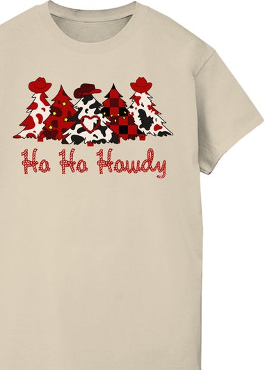 Brands In Ho Ho Howdy Christmas Sand Boyfriend Fit Graphic T-Shirt