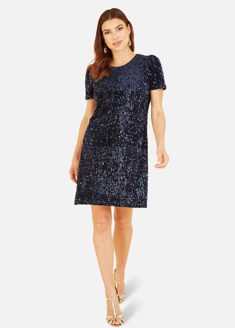 Yumi Navy Sequin Tunic