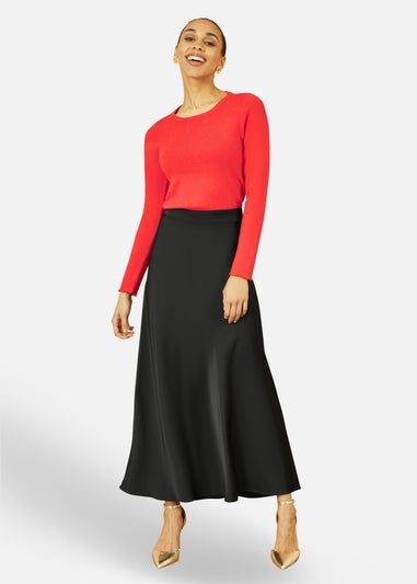 Yumi Red Sparkle Knit Jumper