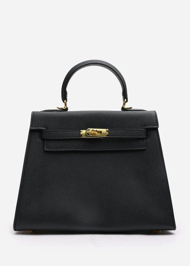 Where's That From Lluvia Black Mini Top Handle Tote Bag