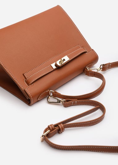 Where's That From Lluvia Tan Mini Top Handle Tote Bag