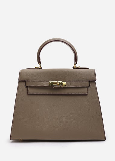 Where's That From Lluvia Taupe Mini Top Handle Tote Bag
