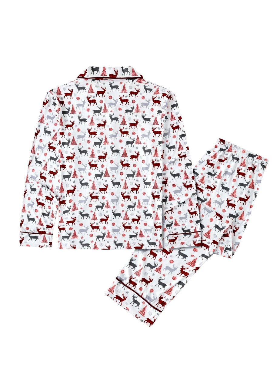 My Christmas Pyjamas White Christmas Kisses Two-Piece Long Matching Pyjama Set