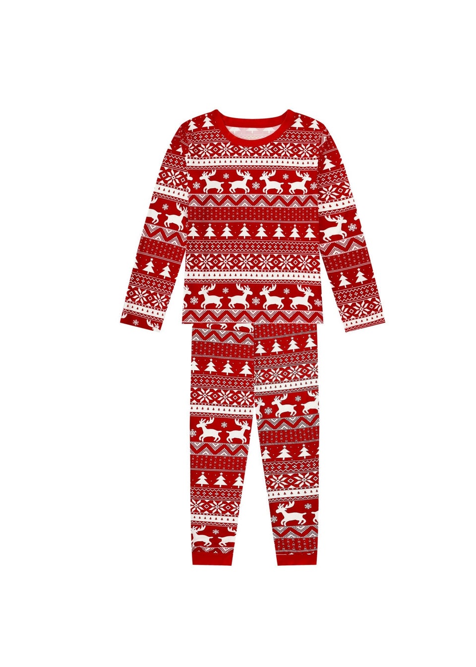 My Christmas Pyjamas Red Nativity Two-Piece Short Matching Pyjama Set