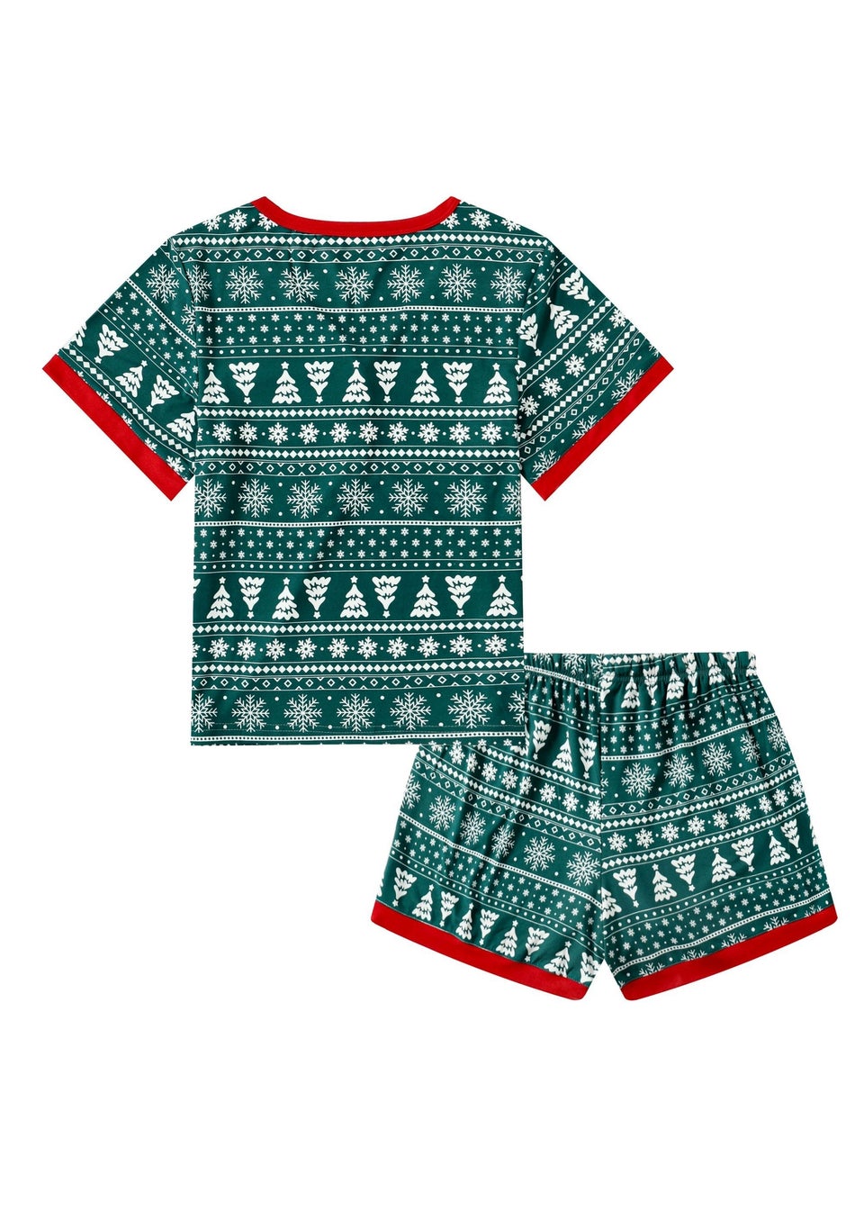 My Christmas Pyjamas Green Yuletide Two-Piece Short Matching Pyjama Set