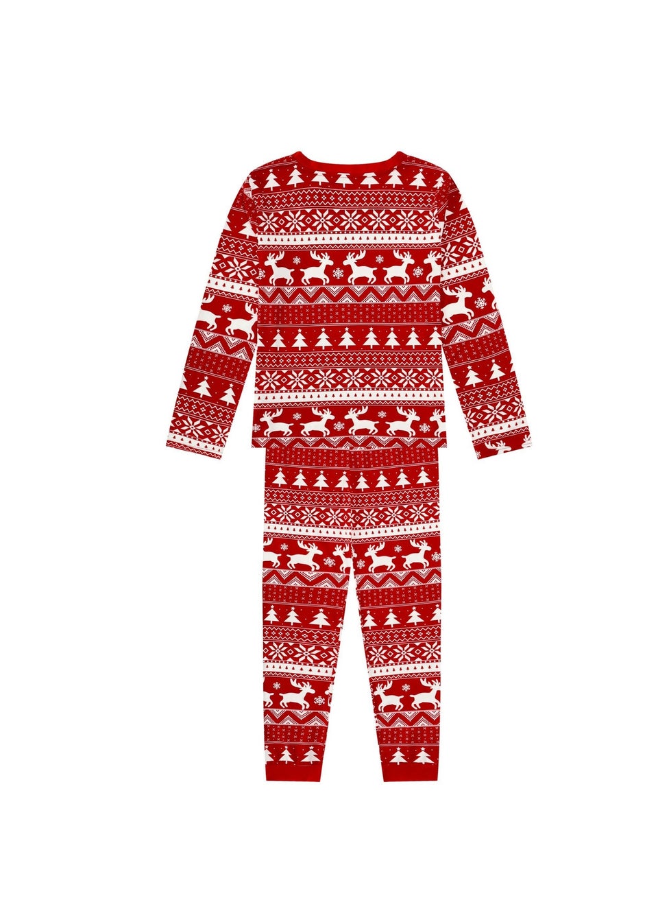 My Christmas Pyjamas Red Nativity Two-Piece Long Matching Pyjama Set