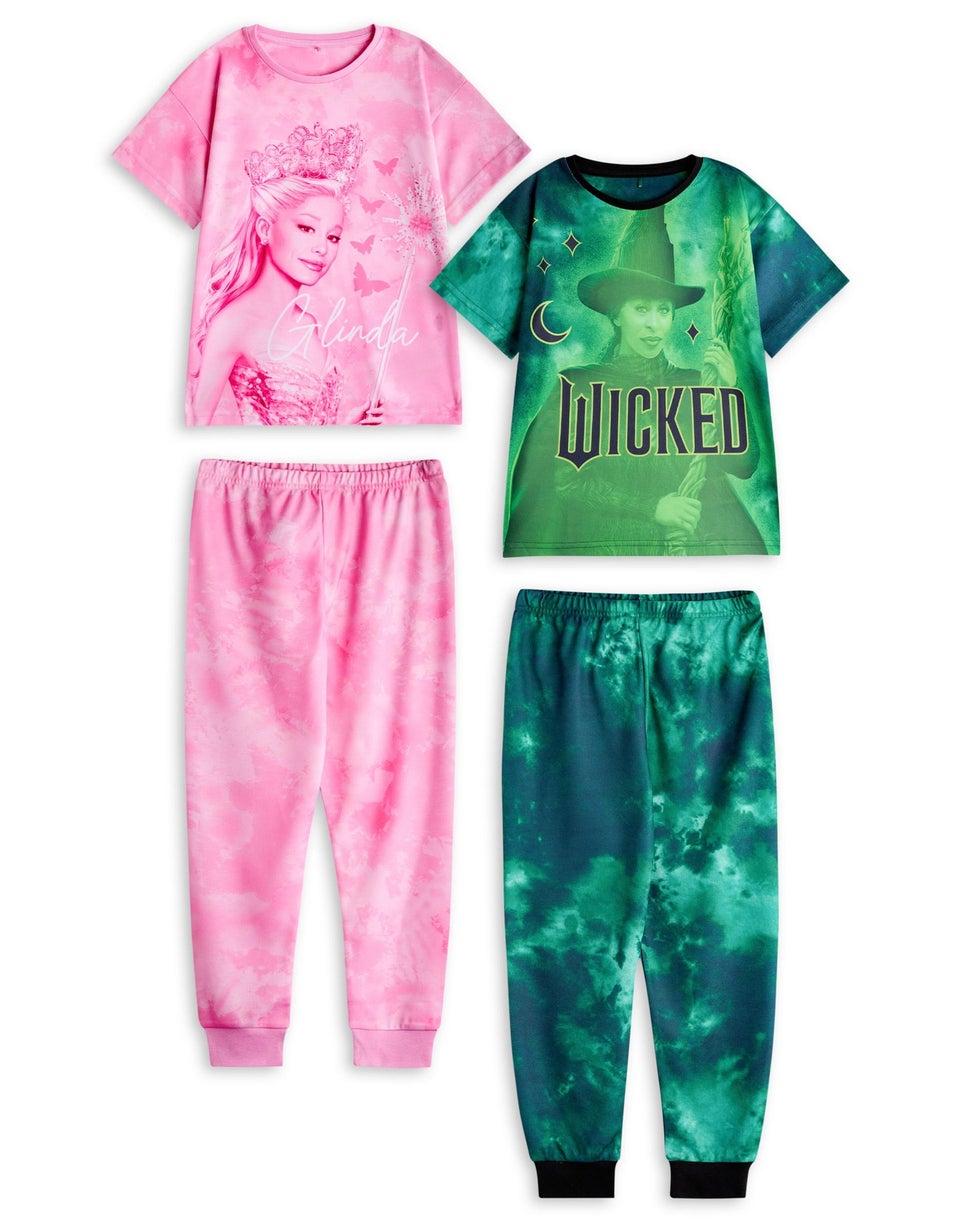 Vanilla Underground Wicked Kids Multicoloured Glinda & Elphaba Pack PJs