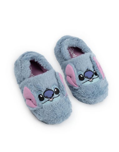 Vanilla Underground Disney Lilo & Stitch Kids Blue Loafer Slippers (Older 12-5)