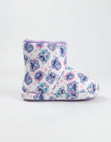 Vanilla Underground Disney Lilo & Stitch Kids White/Purple Slipper Boots (Older 12-5)