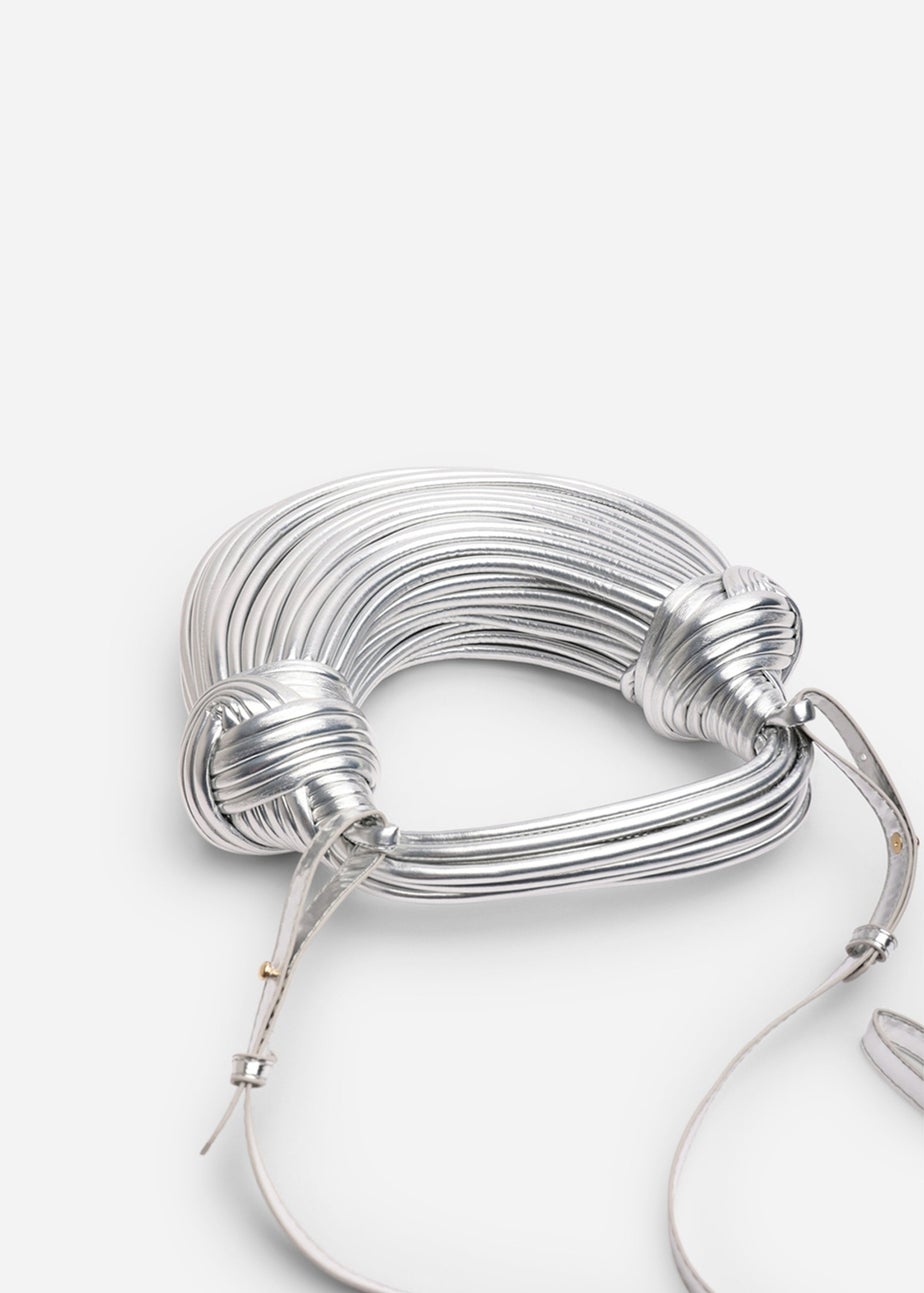 Where’s That From Blossom Silver Metallic Shoulder Bag