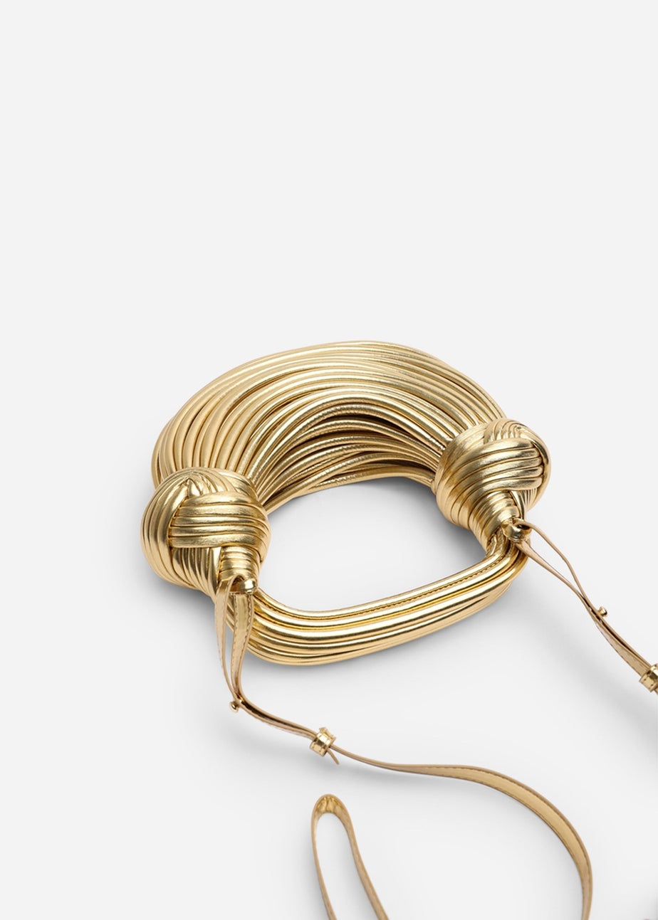 Where’s That From Blossom Gold Metallic Shoulder Bag