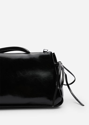 Where’s That From Bay Black Patent Shoulder Bag