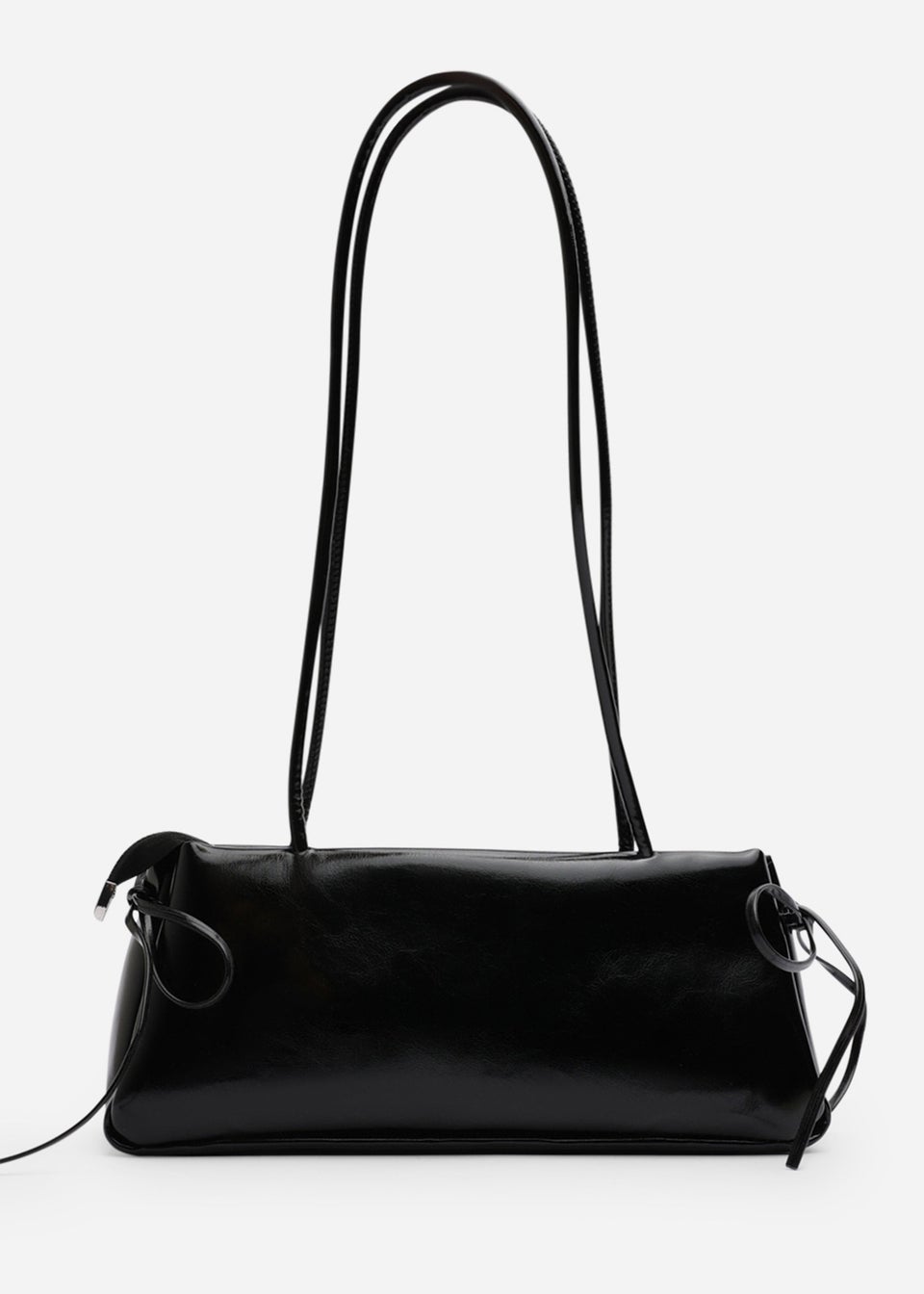 Where’s That From Bay Black Patent Shoulder Bag