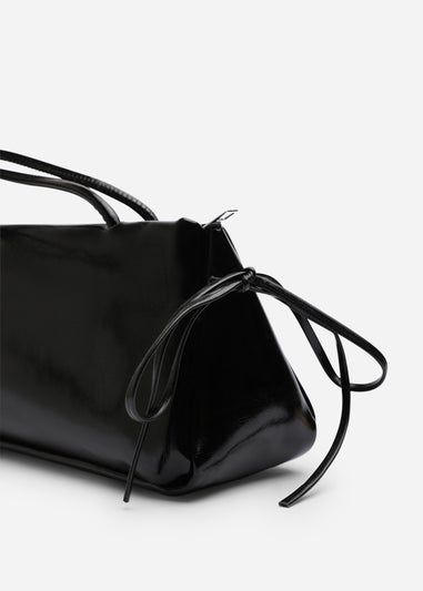 Where’s That From Bay Black Patent Shoulder Bag