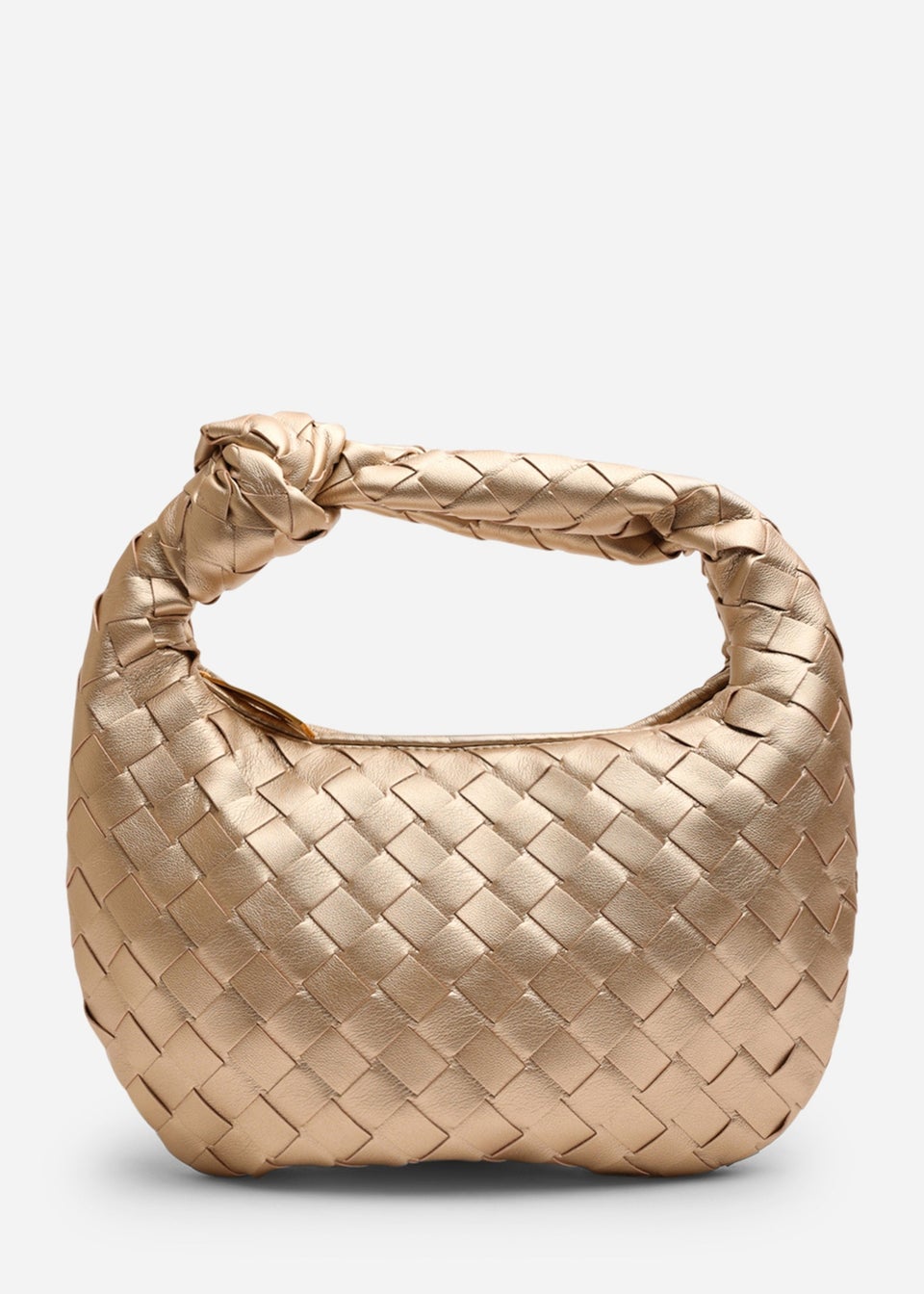 Where’s That From Aura Gold Classic Woven Hobo Bag