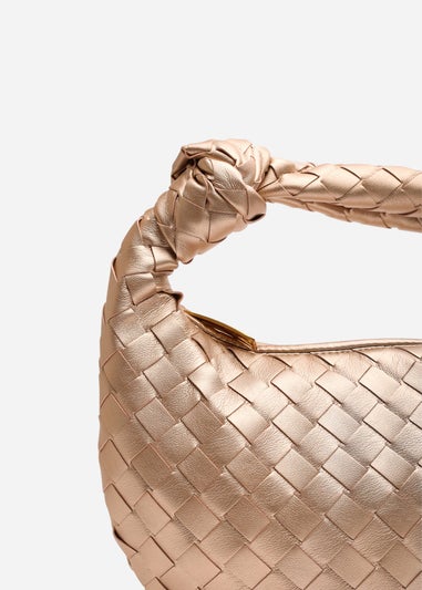 Where’s That From Aura Gold Classic Woven Hobo Bag