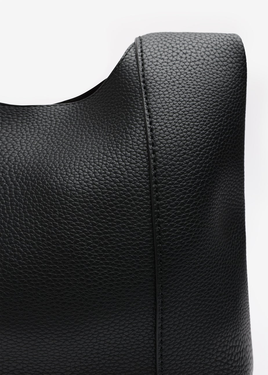 Where’s That From Blush Black Luxury Shoulder Tote Bag