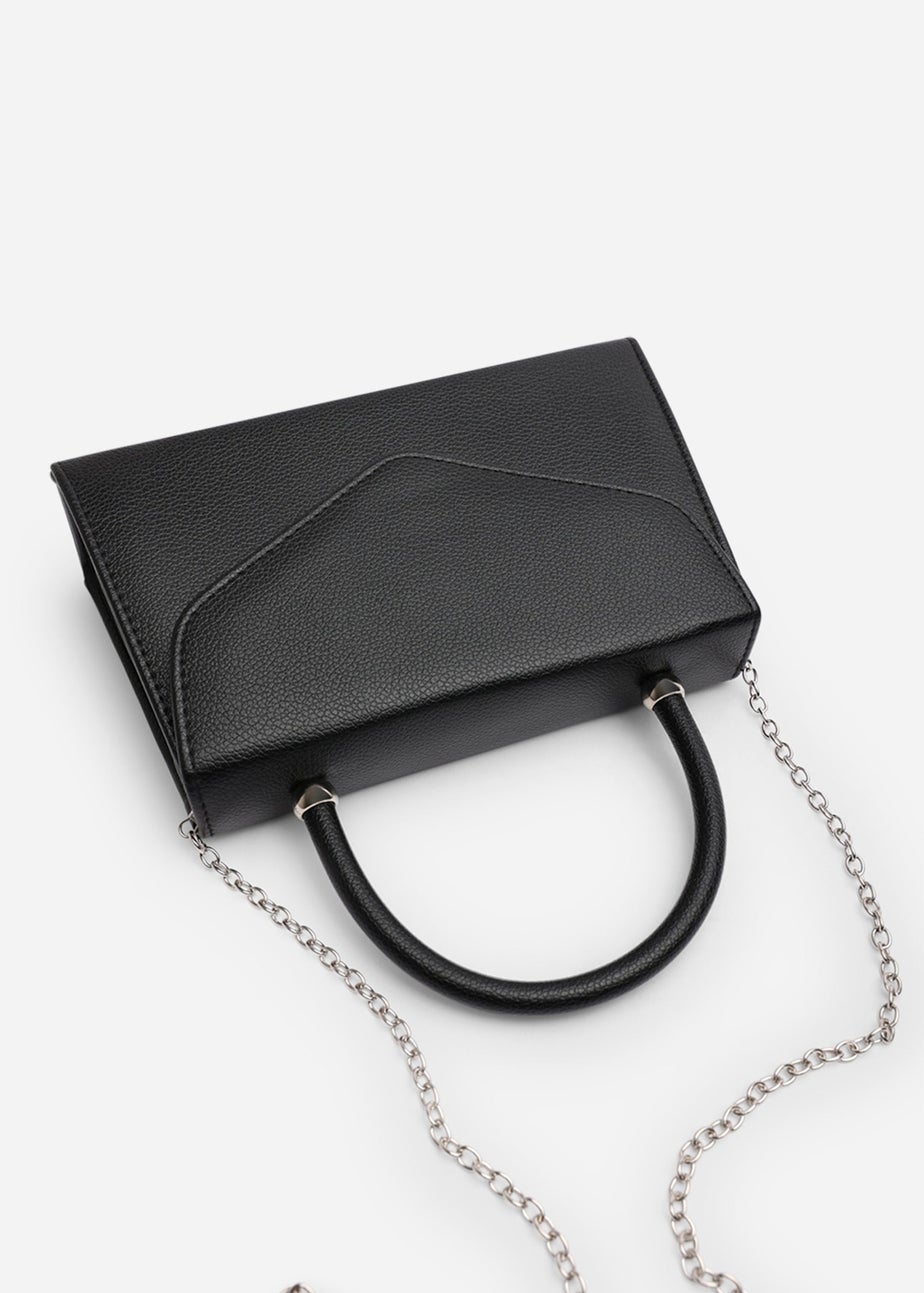 Where’s That From Marina Black Structured Shoulder Bag