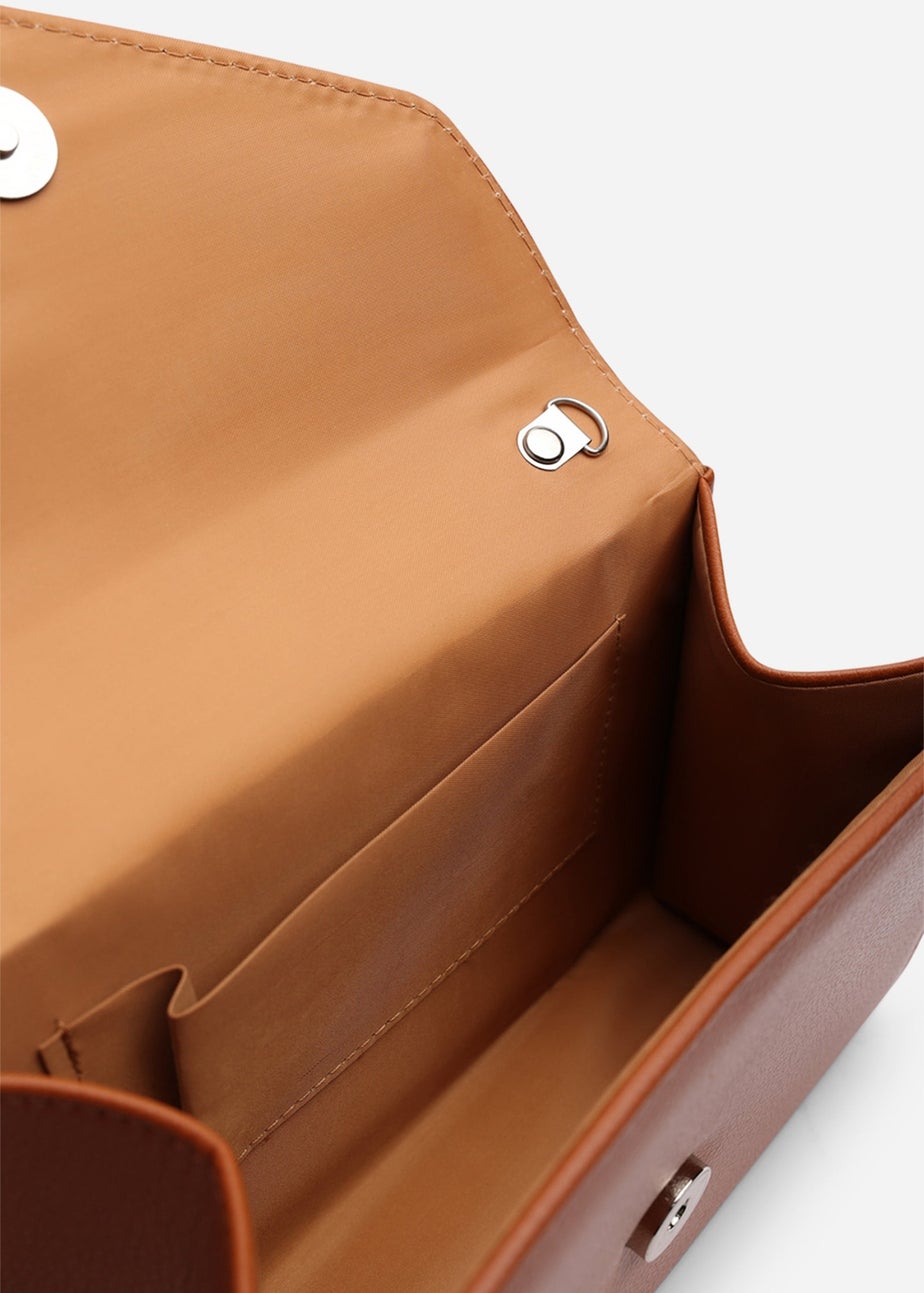 Where’s That From Marina Dark Brown Structured Shoulder Bag