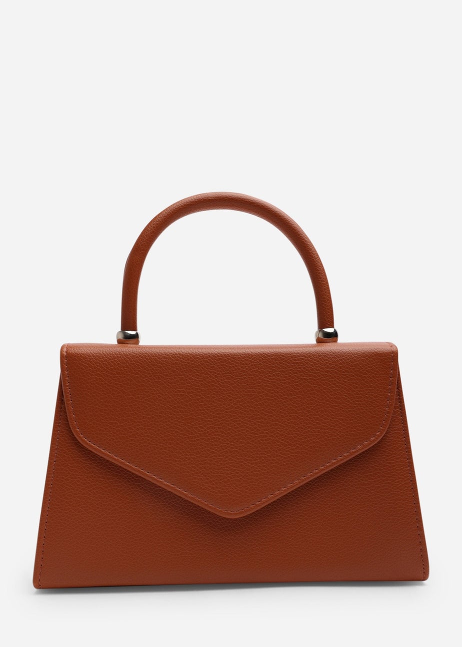Where’s That From Marina Dark Brown Structured Shoulder Bag