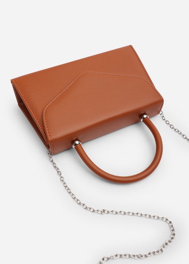 Where’s That From Marina Dark Brown Structured Shoulder Bag