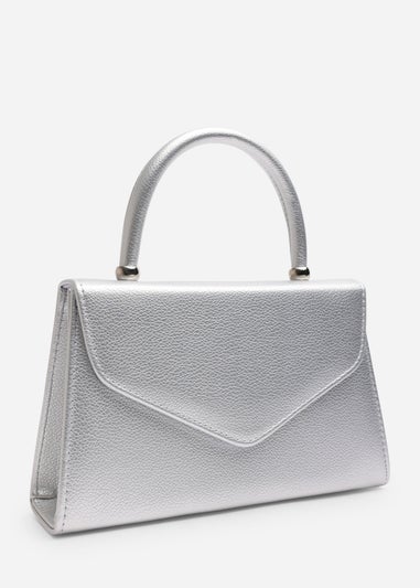 Where’s That From Marina Silver Structured Shoulder Bag