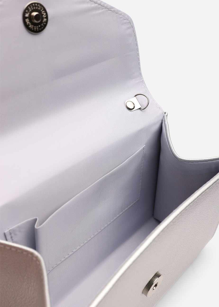 Where’s That From Marina Silver Structured Shoulder Bag