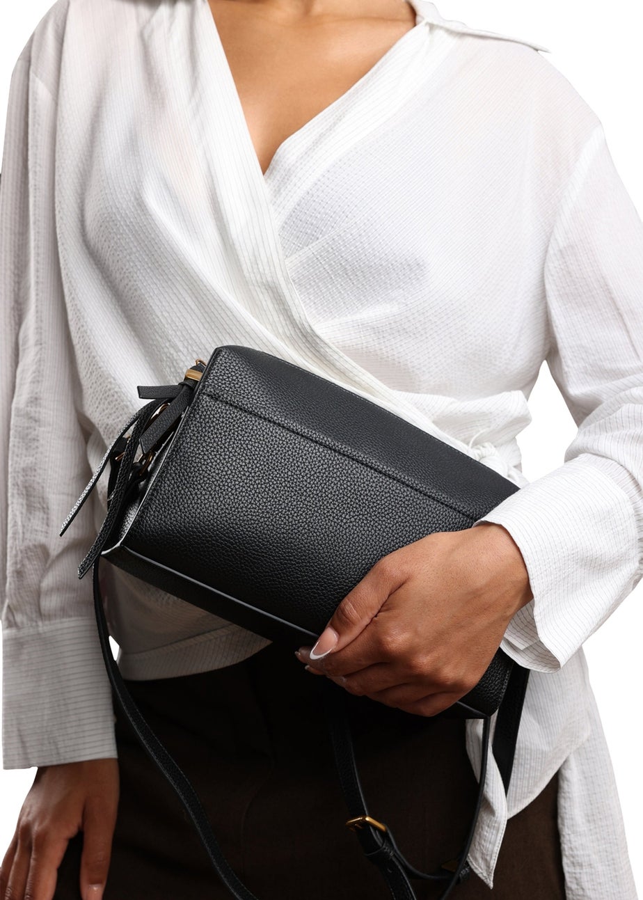 Where’s That From Dune Black PU Mini Shoulder Bag