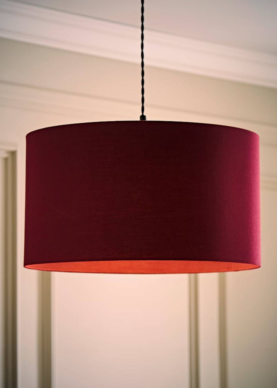 ValueLights Large Easy Fit Lampshade Plum Light Shade
