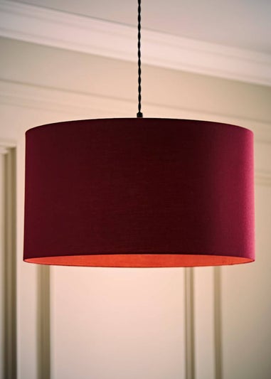 ValueLights Large Easy Fit Lampshade Plum Light Shade