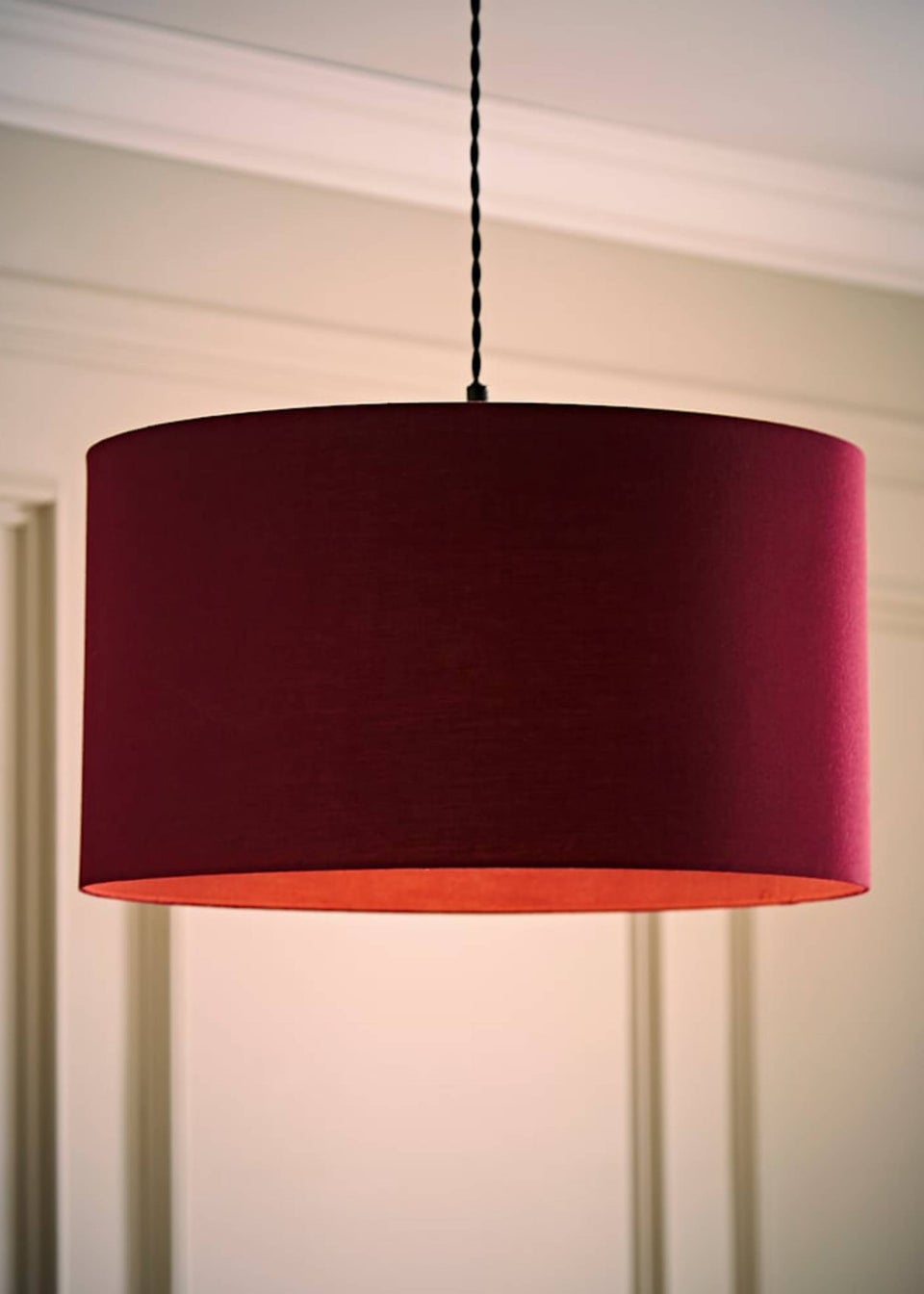 ValueLights Large Easy Fit Lampshade Plum Light Shade