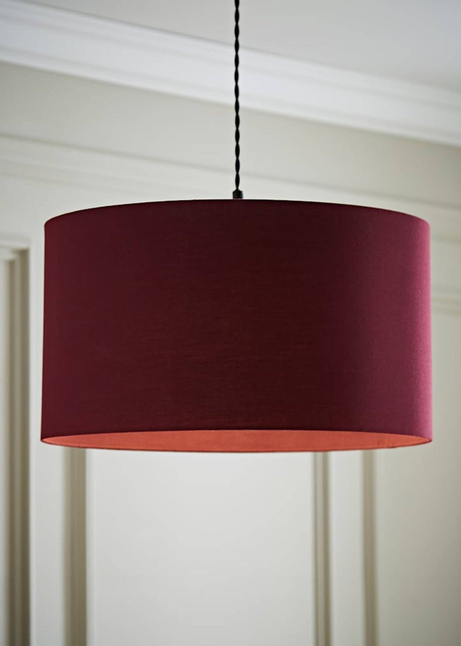 ValueLights Large Easy Fit Lampshade Plum Light Shade