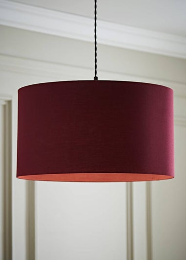 ValueLights Large Easy Fit Lampshade Plum Light Shade