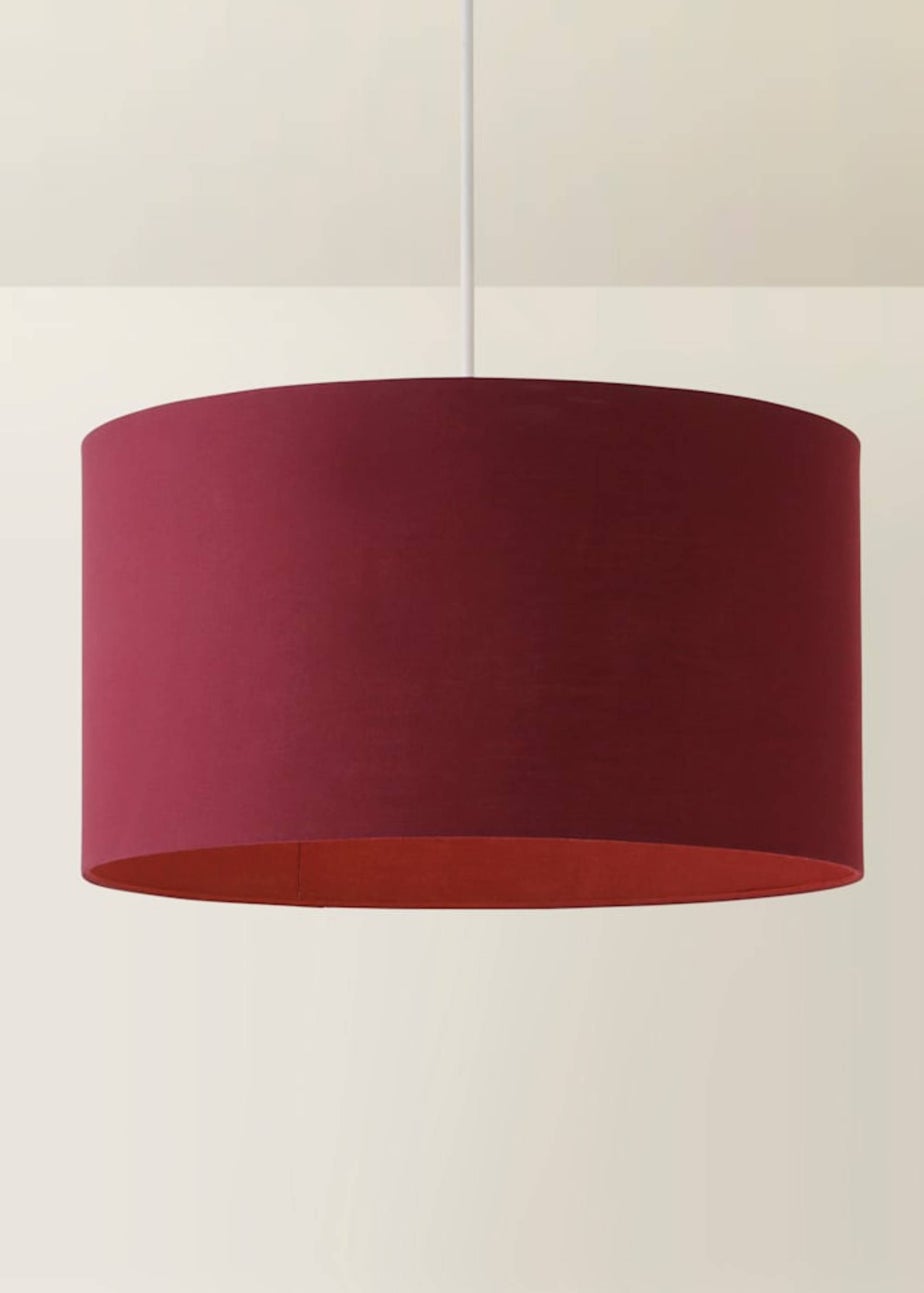 ValueLights Large Easy Fit Lampshade Plum Light Shade