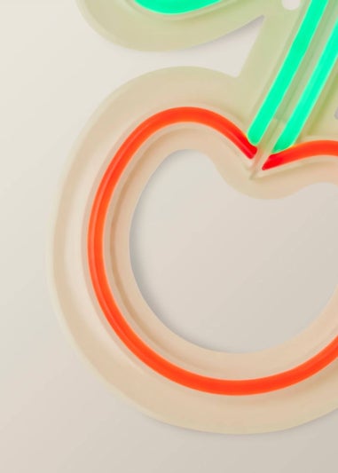 ValueLights Neon Red Cherry Wall Light Integrated LED Novelty Light