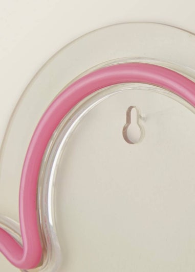 ValueLights Neon Pink Flower Wall Light Integrated LED Novelty Light