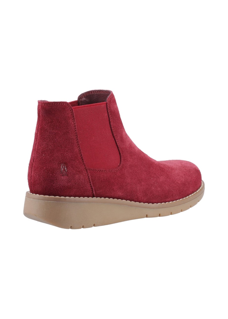 Hush Puppies Dark Red Leonie Suede Boot