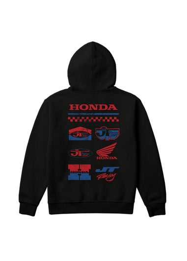 Honda Black Logo Stack Hoodie