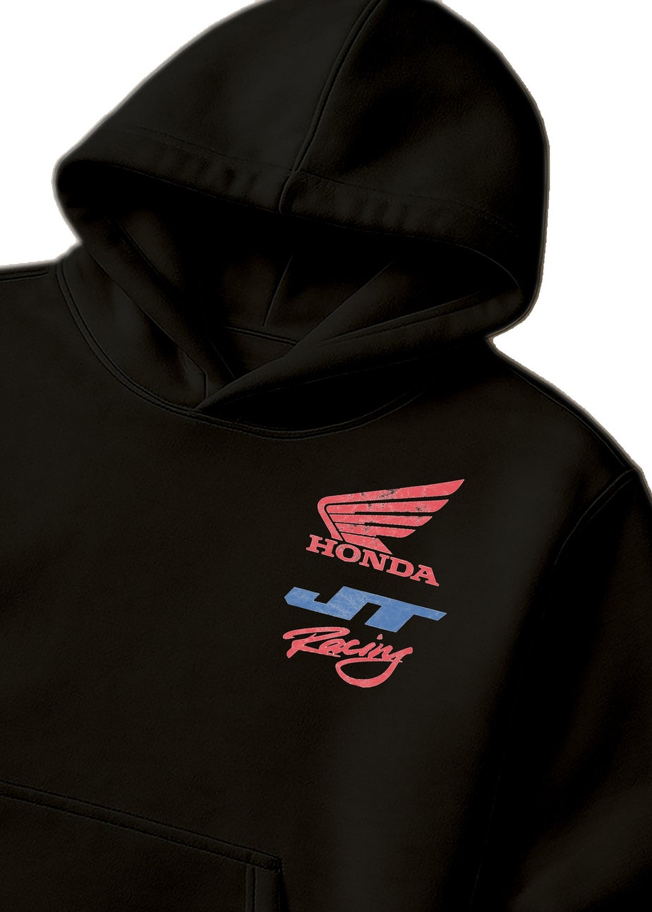 Honda Black Logo Stack Hoodie