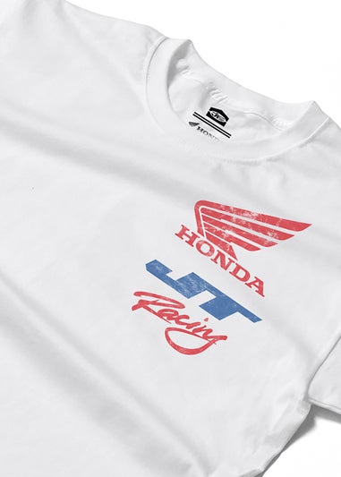 Honda White Logo Stack T-Shirt