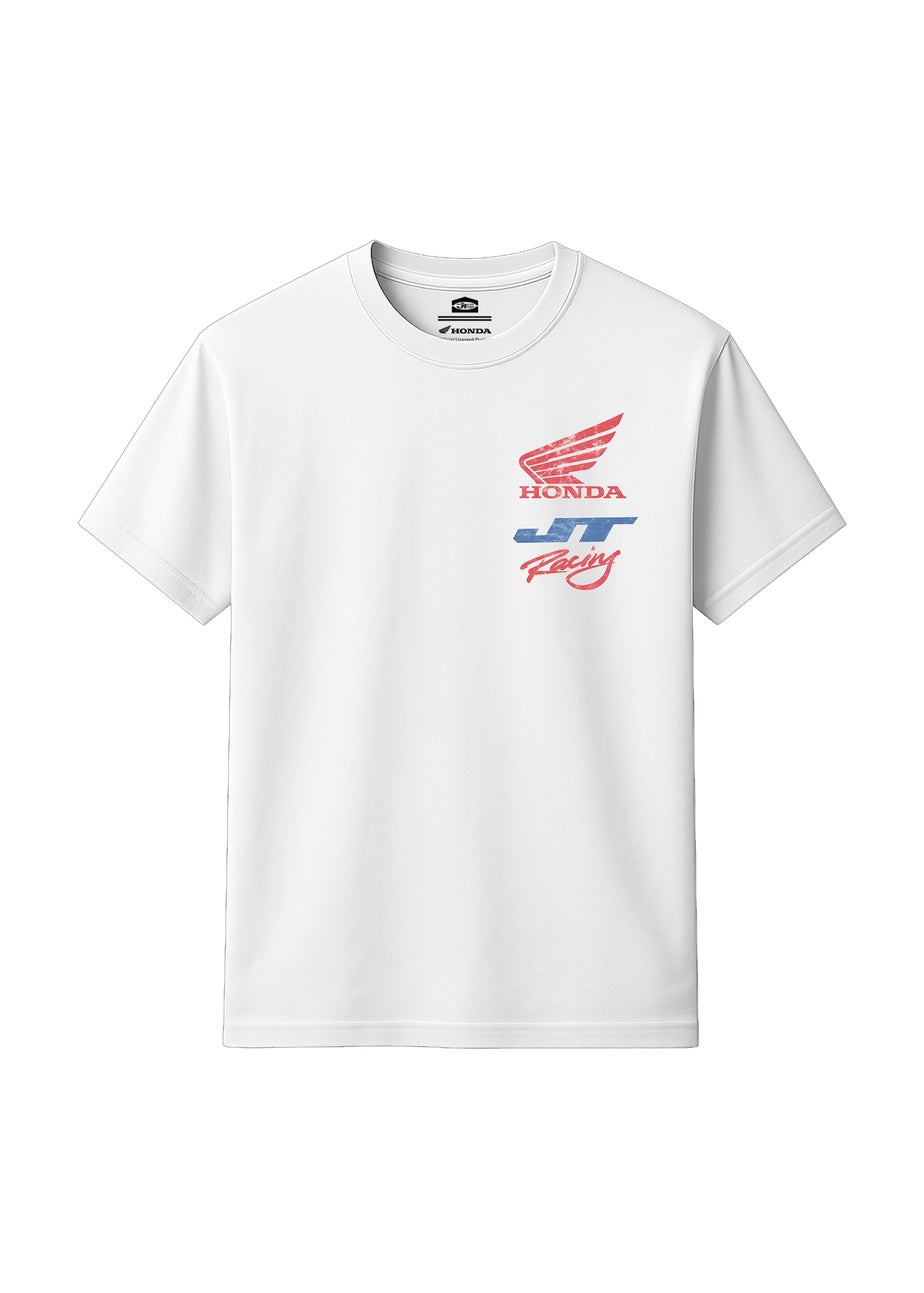 Honda White Logo Stack T-Shirt