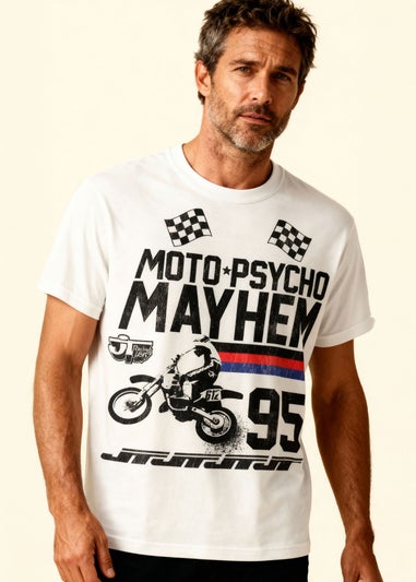 Honda White Moto Mayhem T-Shirt