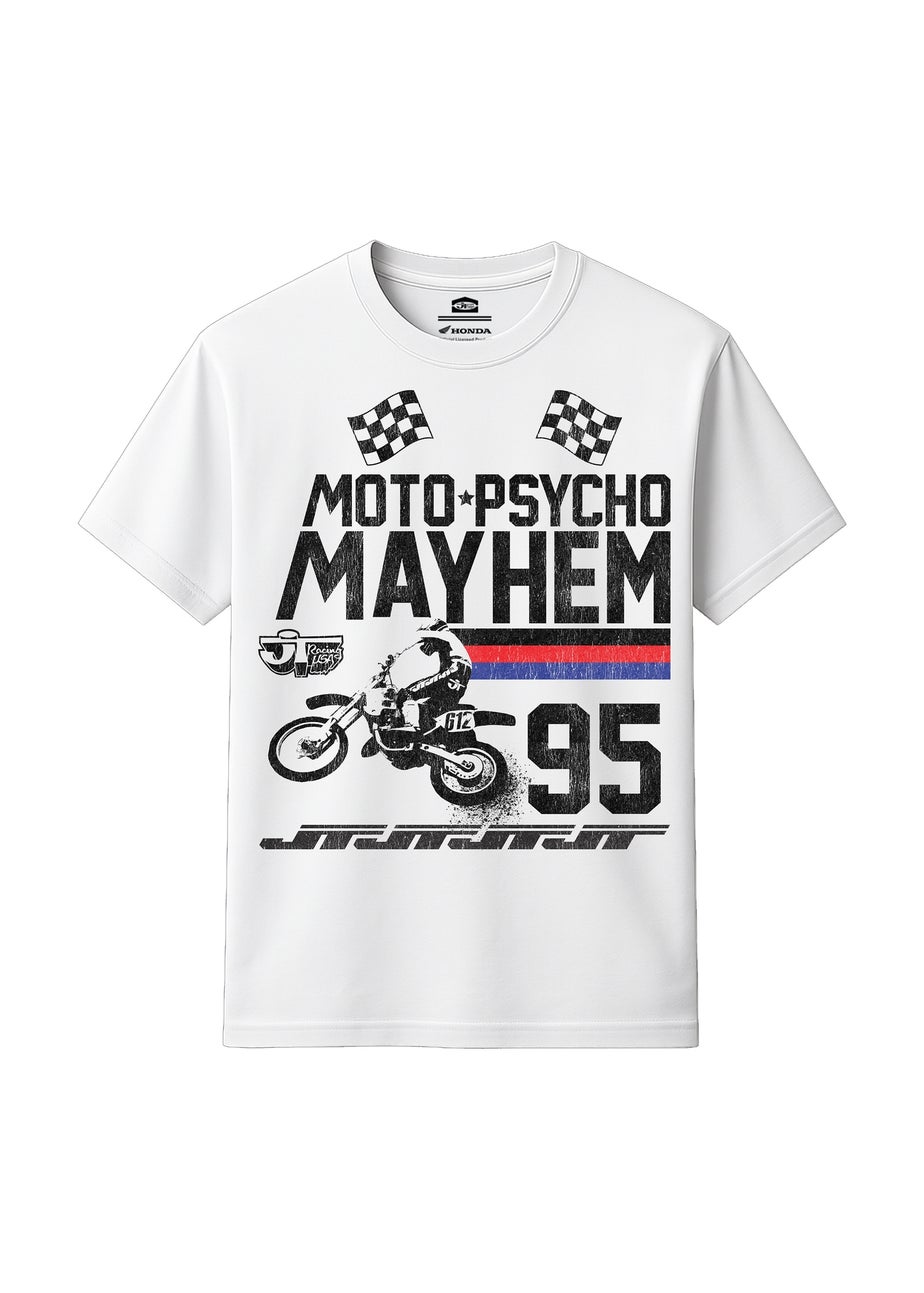 Honda White Moto Mayhem T-Shirt
