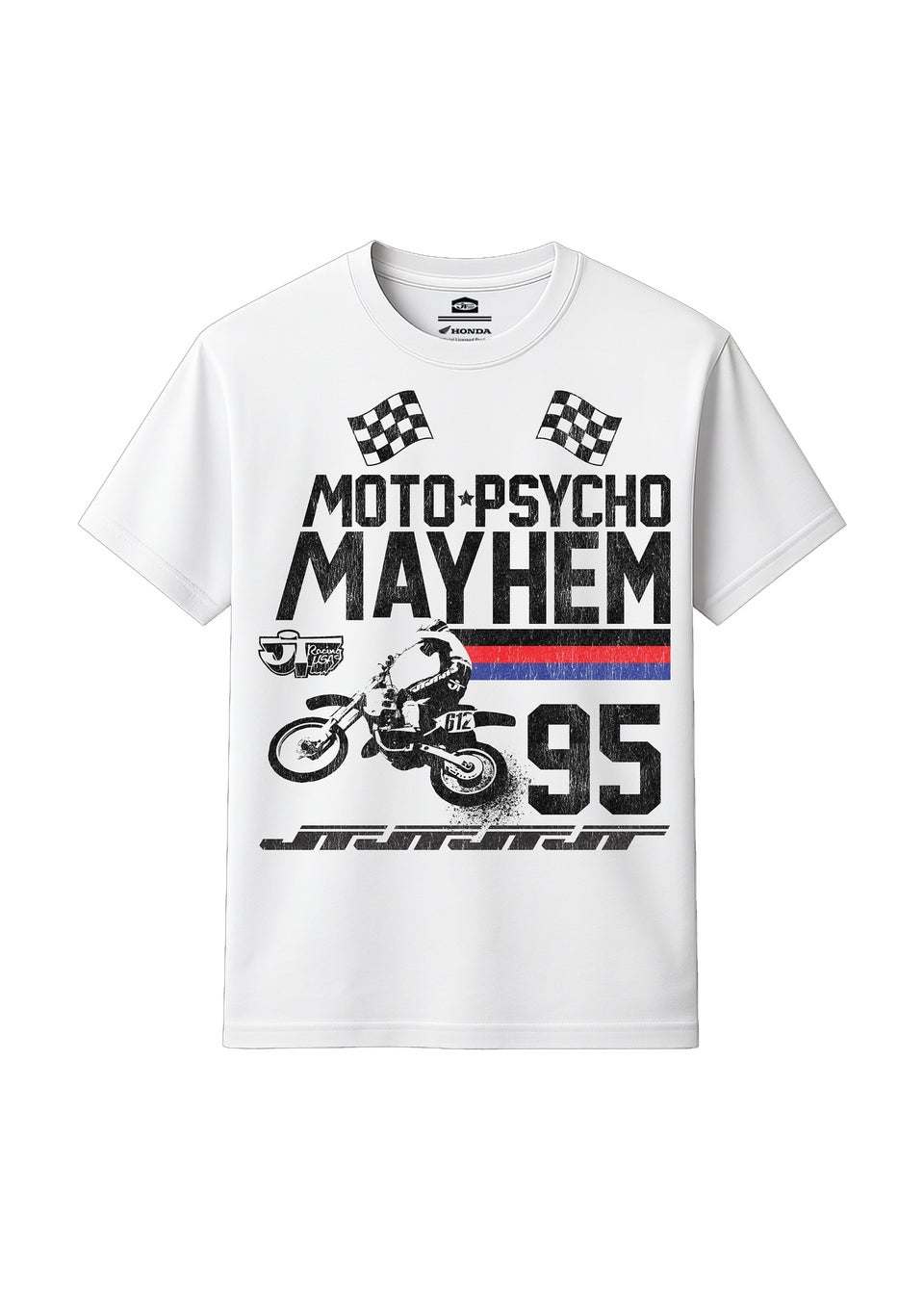 Honda White Moto Mayhem T-Shirt
